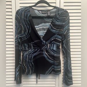 Mix It Black and Blue Women's Top